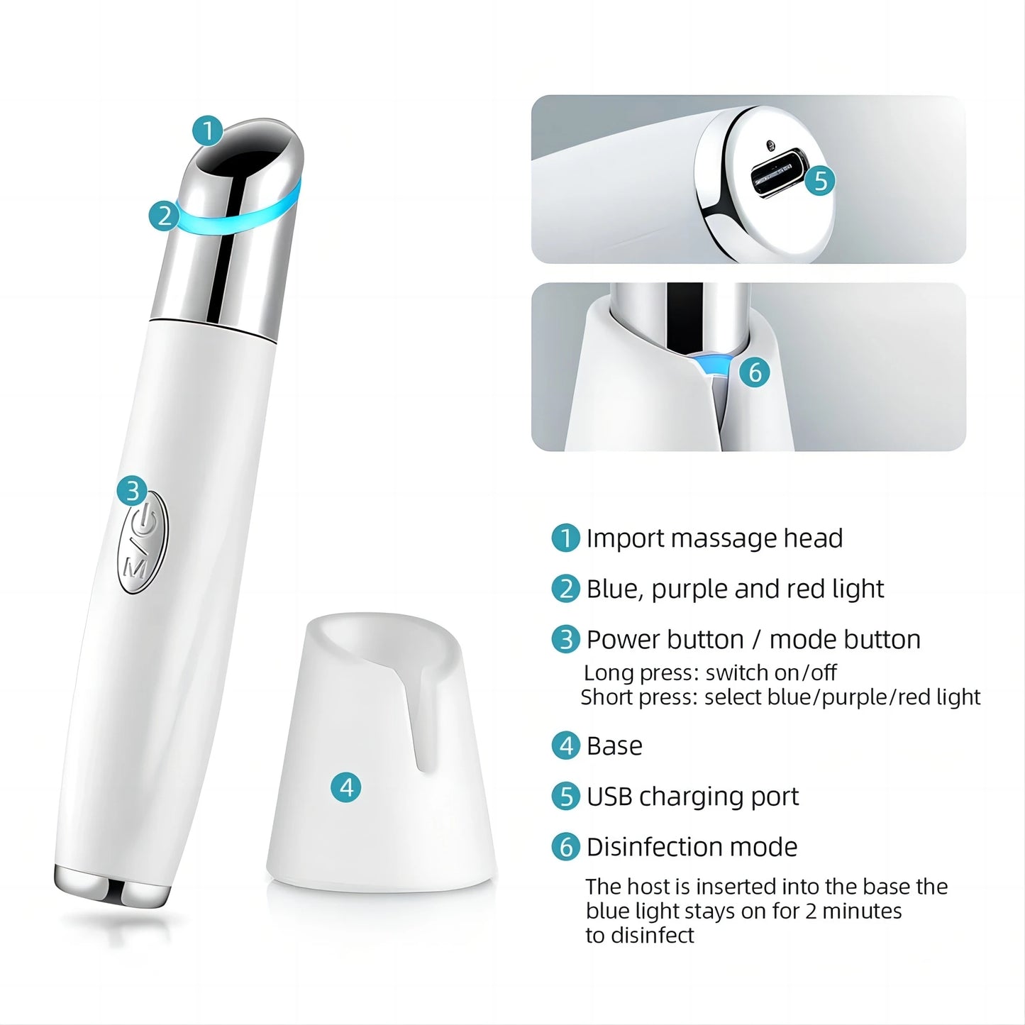 5-in-1 Eye Therapy LED Wand